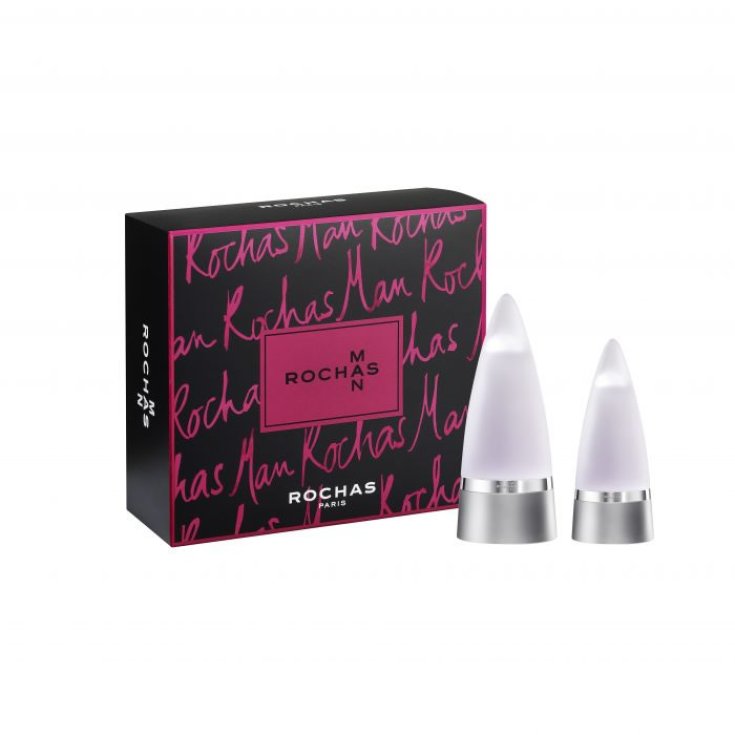 Rochas Man Eau De Toilette Vaporisateur 100 ml Coffret 2 Pièces