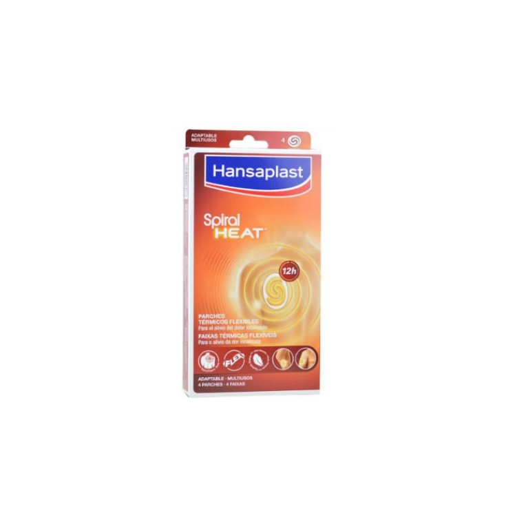 Hansaplast Spiral Heat Patchs Thermiques Multi-usages 4 Patchs