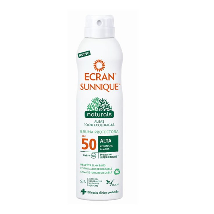 Ecran Sunnique Naturals Brume Protectrice Spf50 Spray 250 ml