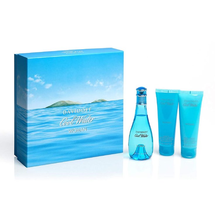 Davidoff Cool Water Femme Eau De Toilette Vaporisateur 100 ml Coffret 3 Pièces 2020