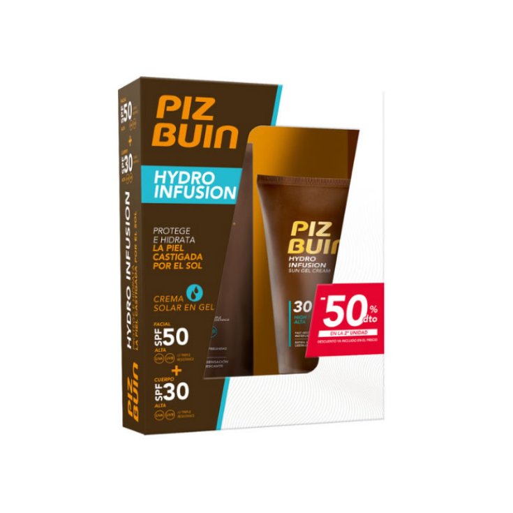 Piz Buin Hydro Infusion Spf30 150 ml + Hydro Infusion Visage Spf50 50 ml