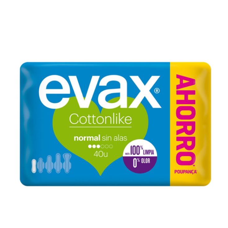 Evax Cottonlike Serviettes Hygiéniques Normales 20 Unités