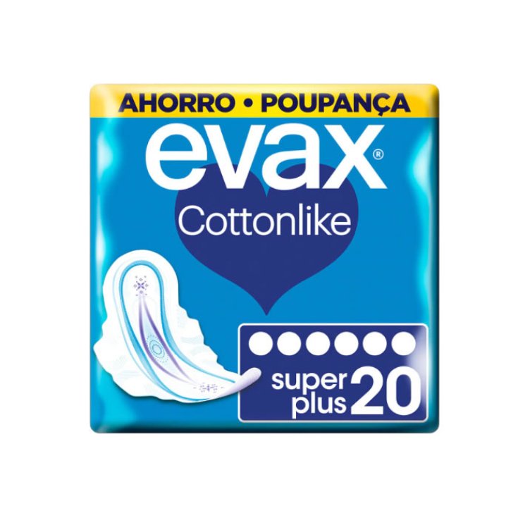 Evax Cottonlike Superplus Avec Ailes Serviettes Hygiéniques 24 Unités