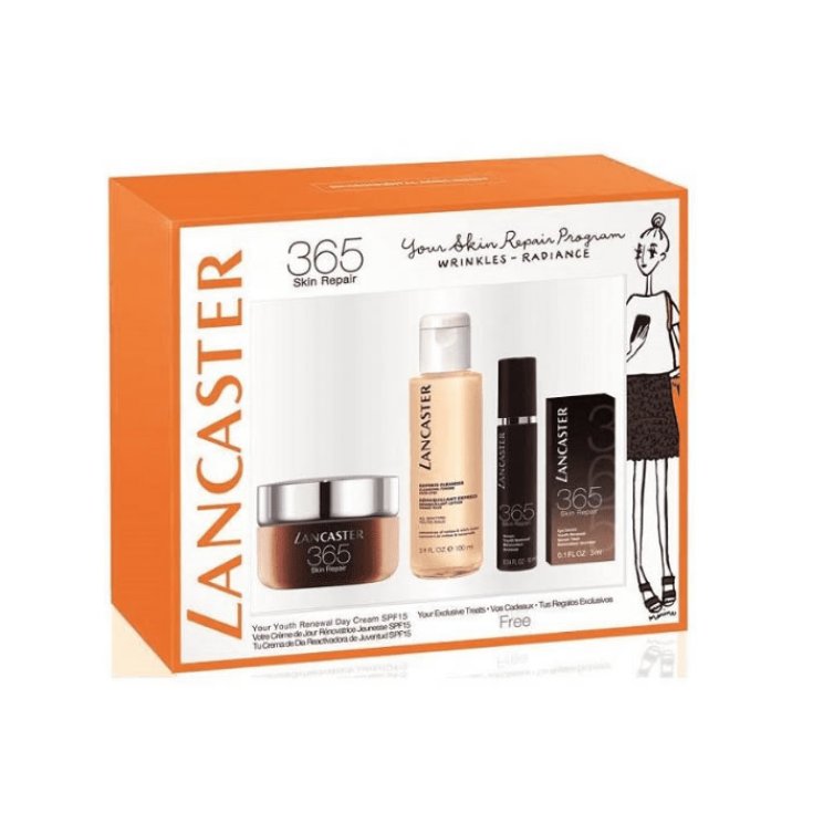 Lancaster 365 Crème de jour réparatrice pour la peau 50 ml Coffret 4 parties 2019