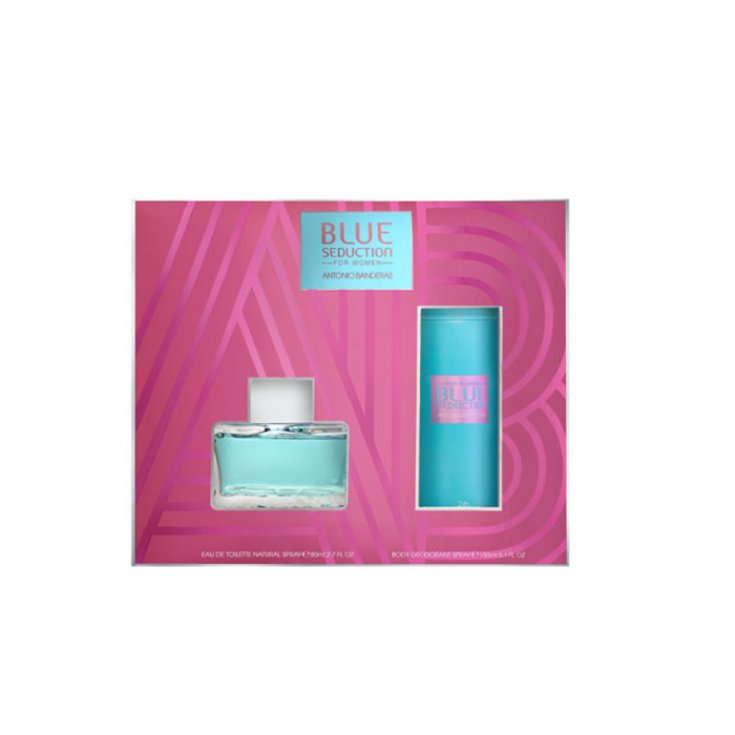 Antonio Banderas Blue Seduction Eau De Toilette Vaporisateur 80ml Coffret 2 Pièces