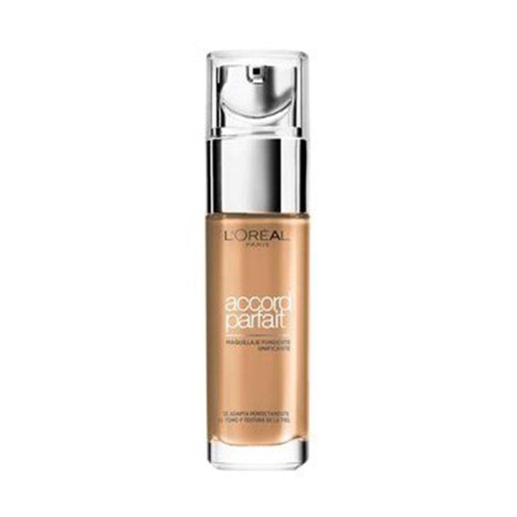 L'OREAL ACCORD PARFAIT BASE D8 CAPPUCCHINO DORE 1UN + ILUMINATEUR 1U.