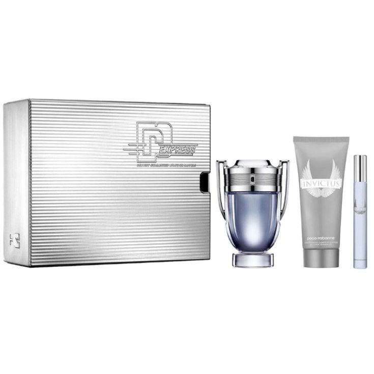 Paco Rabanne Invictus Eau De Toilette Vaporisateur 100 ml Coffret 3 Parties 2019