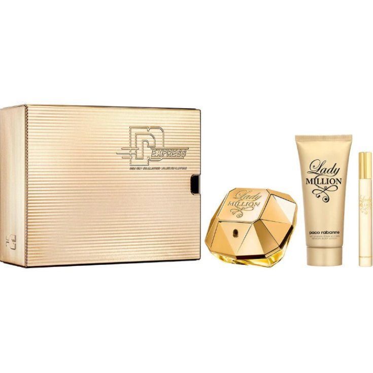 Paco Rabanne Lady Million Eau De Parfum Vaporisateur 80ml Coffret 3 Pièces 2019