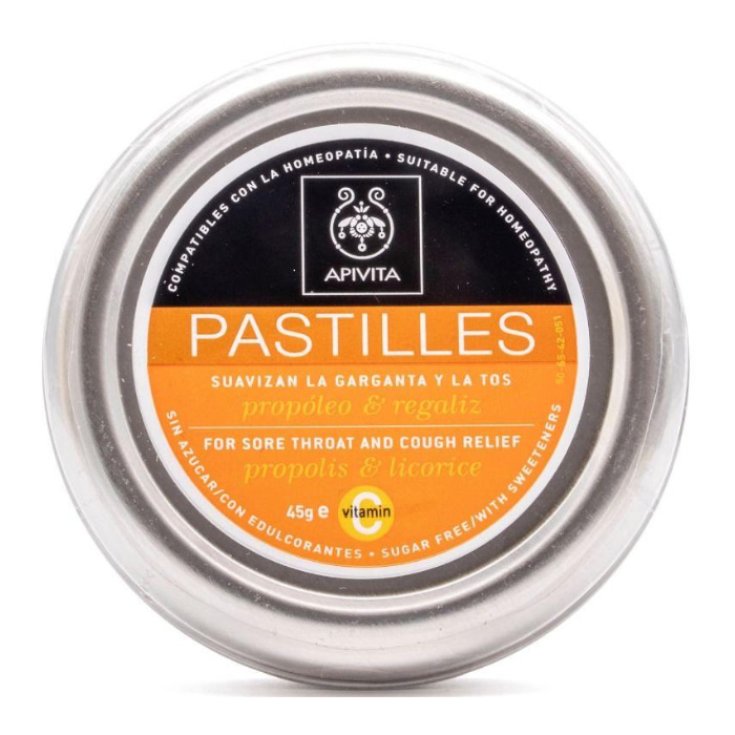 Apivita Pastilles Pour Gorge Propolis & Réglisse 45g