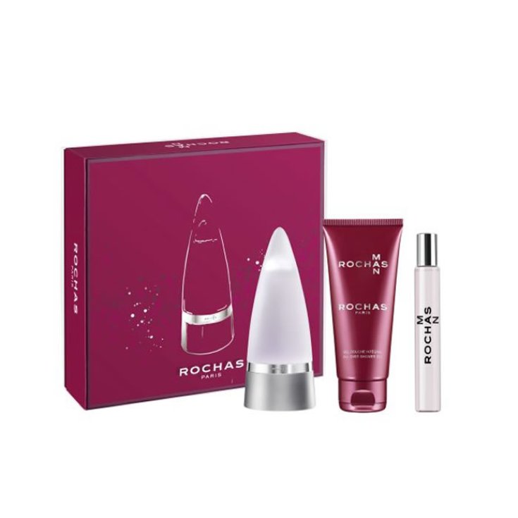 Rochas Man Eau De Toilette Vaporisateur 100ml Coffret 3 Parties 2019