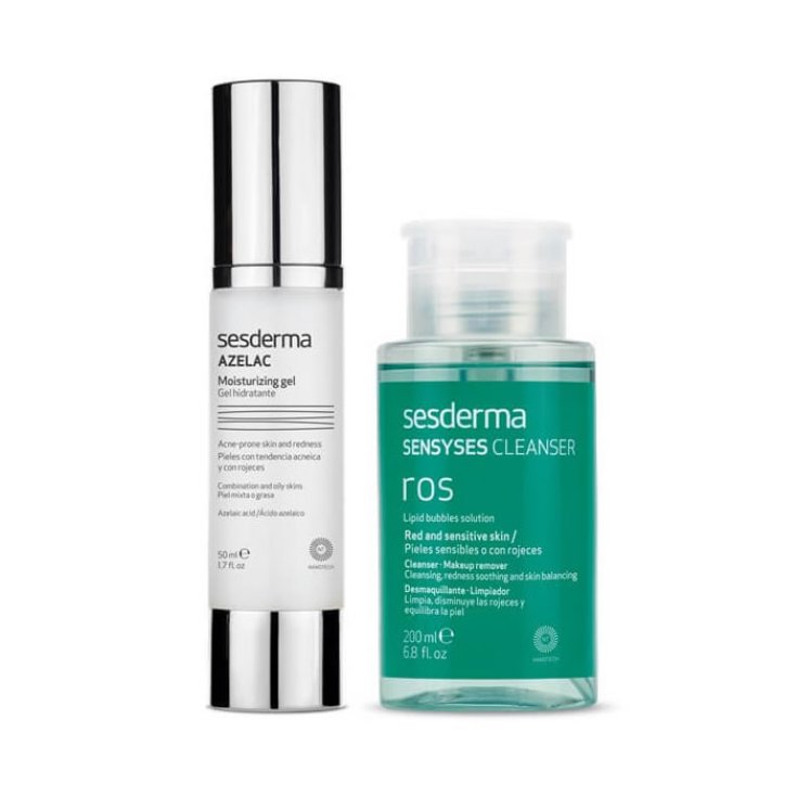 Serderma Azelac Gel Hydratant 50 ml + Sensyses Nettoyant Ros 200 ml