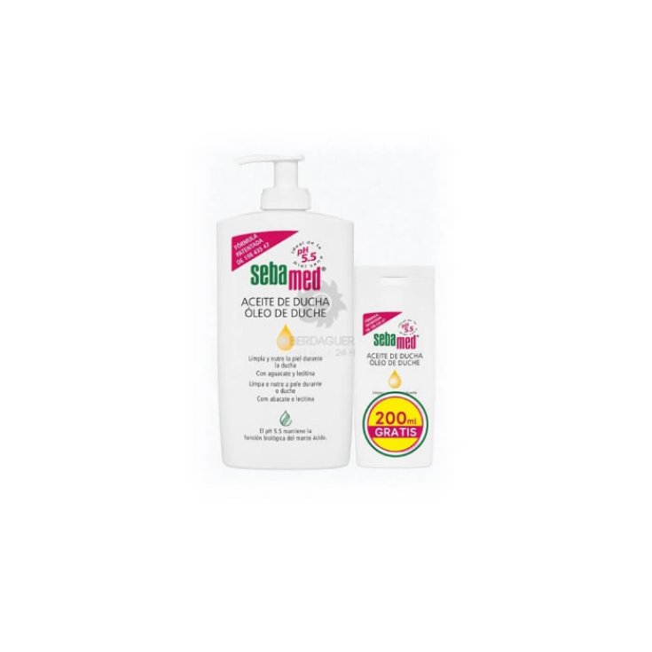 Sebamed Huile de Douche 500 ml + 200 ml Coffret Cadeau 2 Pièces