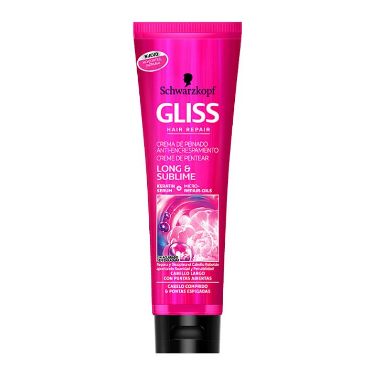 Schwarzkopf Gliss Long & Sublime Crème Anti Frizz 100ml