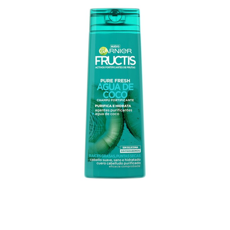 Garnier Fructis Pure Fresh Shampoing Fortifiant à l'Eau de Coco 360 ml
