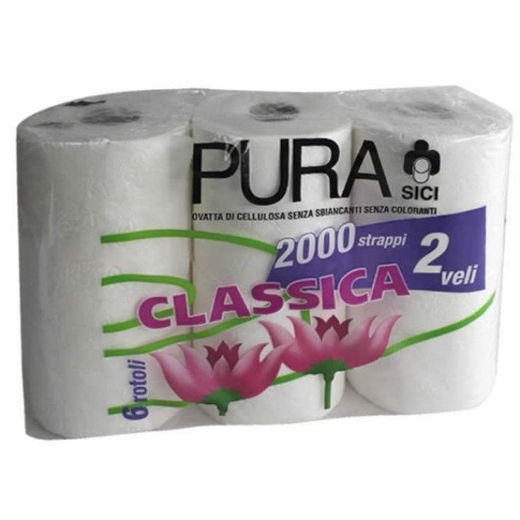 Papier toilette 2 plis 6 rouleaux