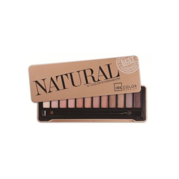 Palette de fards à paupières de couleur naturelle IDC Institute 12 teintes