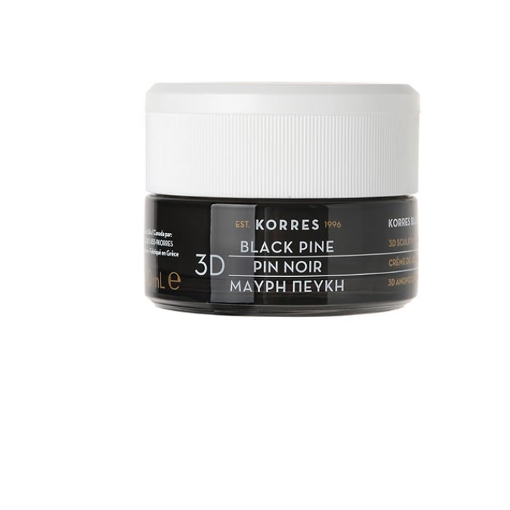 Korres 3D Crème de Jour Sculptante, Raffermissante & Liftante Peau Sèche Pin Noir 40 ml