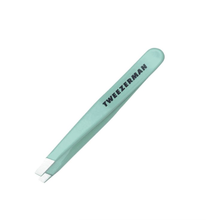 Pince Tweezerman Mini Slant Verte