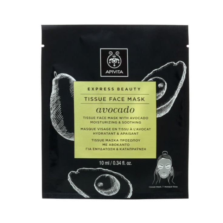 Apivita Tussue Masque Visage Hydratant & Apaisant à l'Avocat 10 ml