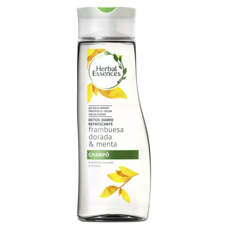 Herbal Essences Shampooing Détox Framboise Dorée & Menthe 400ml
