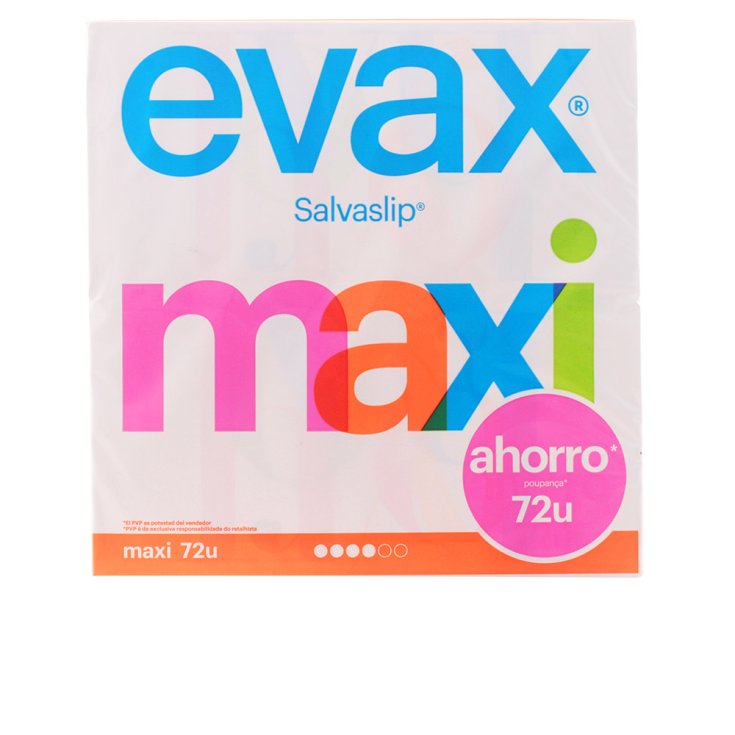 Evax Salva Slip Maxi Slip Protecteur 72 Unités Evax Salva Slip Maxi Slip Protecteur 72 Unités