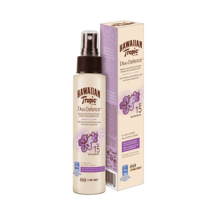 Hawaiian Tropic Duo Defense Crème Solaire Spf15 Spray 100 ml