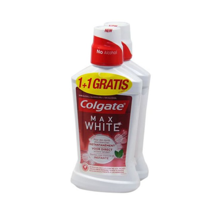 Colgate Max White Bain de Bouche 2x500ml