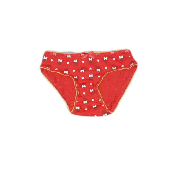 Slip culotte de Noël Disney fille Minnie rouge 4-5 ans