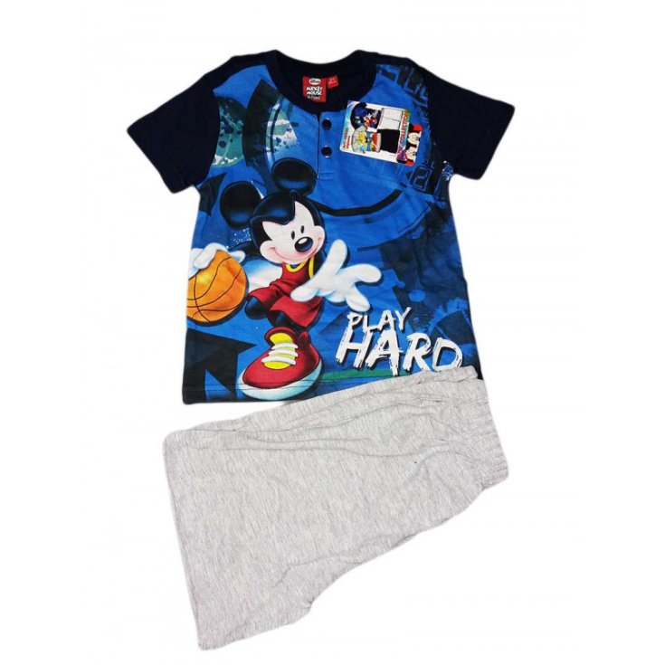 Pyjama t-shirt short bébé garçon Disney Mickey Mouse bleu 4A