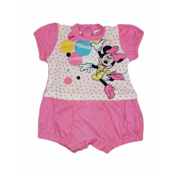 Barboteuse bébé fille Ellepi Disney baby Minnie rose 6 m