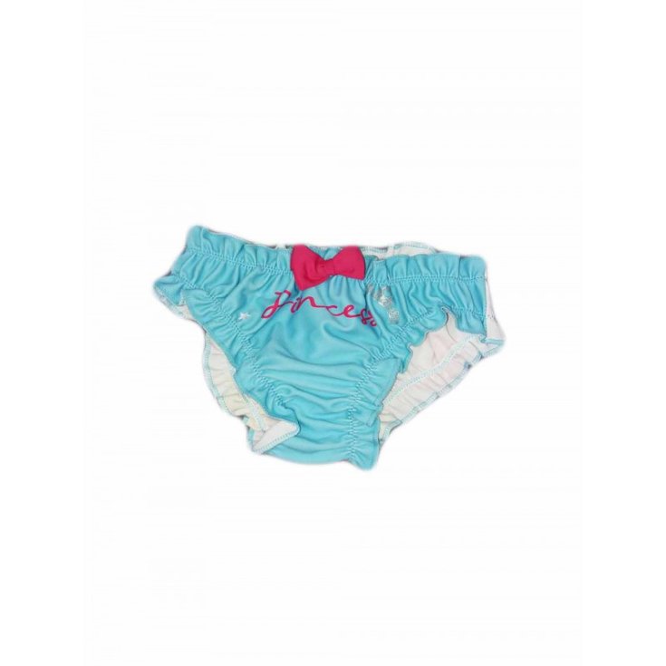 Slip de bain bébé fille princesses Disney turquoise 6A