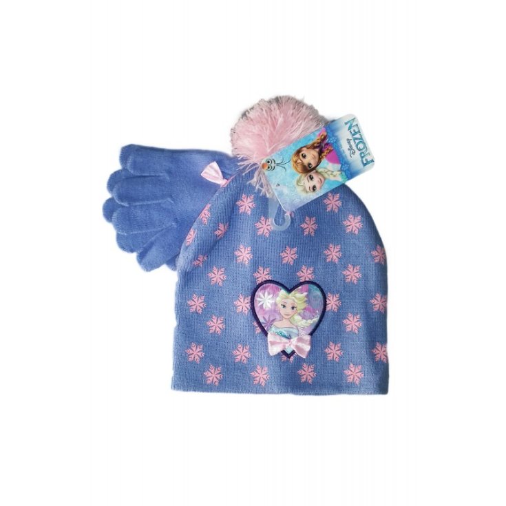Set 2pcs bonnet gants Disney Frozen glycine fille taille 52