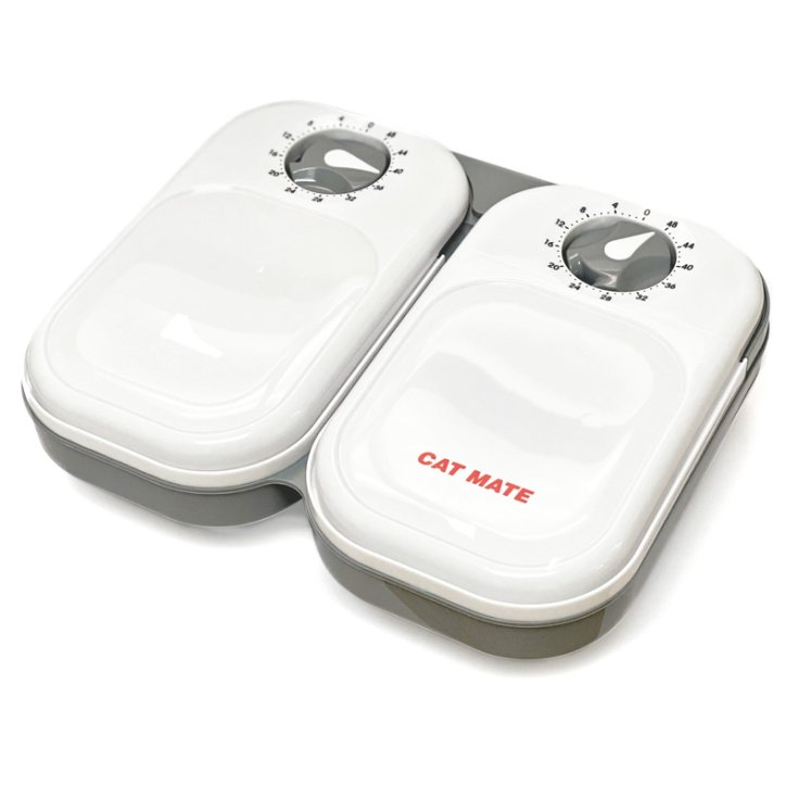 CAT MATE BOL AUTOMATIQUE 2 REPAS BLANC