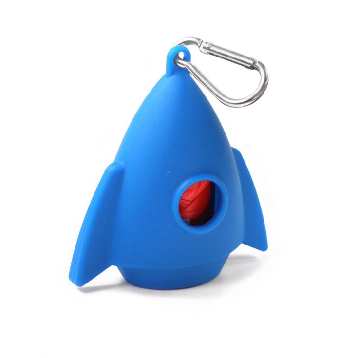 DISTRIBUTEUR DE DISQUES ROCKET EN SILICONE, AVEC