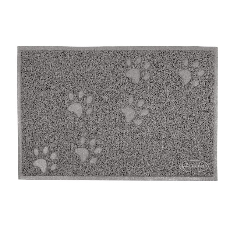 RECORD TAPIS RECTANGULAIRE PVC GRI