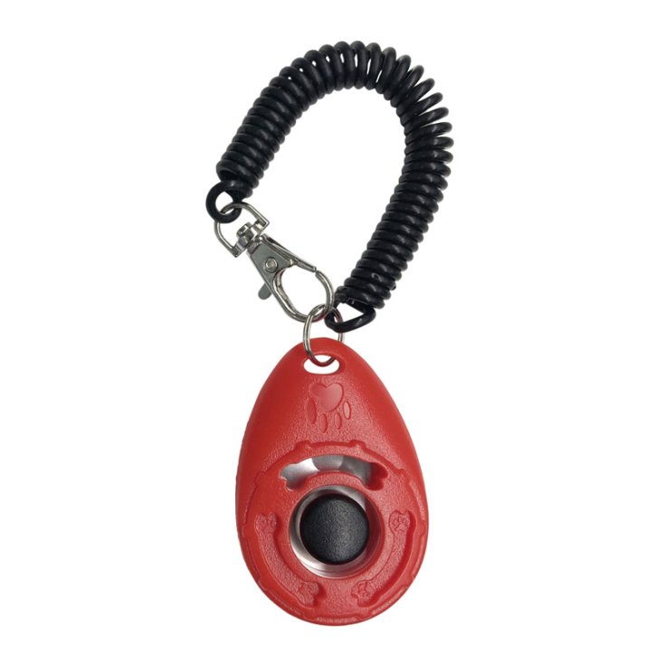 CLICKER D'ENTRAÎNEMENT RECORD POUR CHIENS ROUGE 1