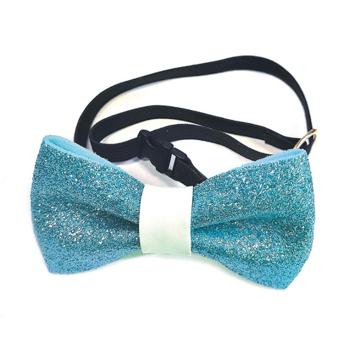 NOEUD PAPILLON RECORD À PAILLETTES BLEU CLAIR S 8 NOEUD PAPILLON RECORD À PAILLETTES BLEU CLAIR S 8