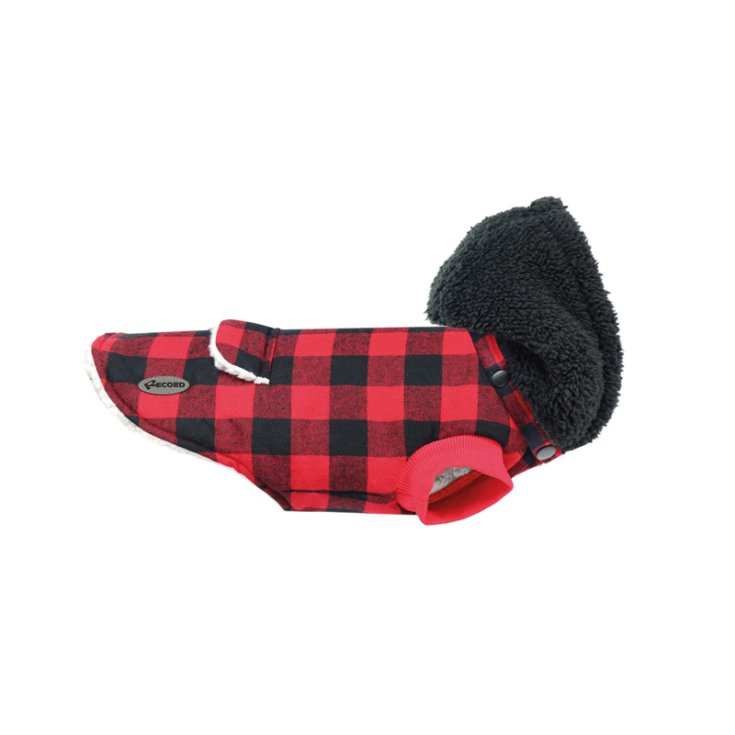 MANTEAU RECORD LOGAN ROUGE NOIR M 35