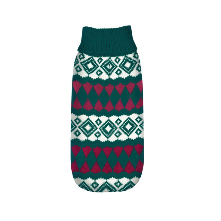 PULL CERVINIA RECORD VERT ROUGE