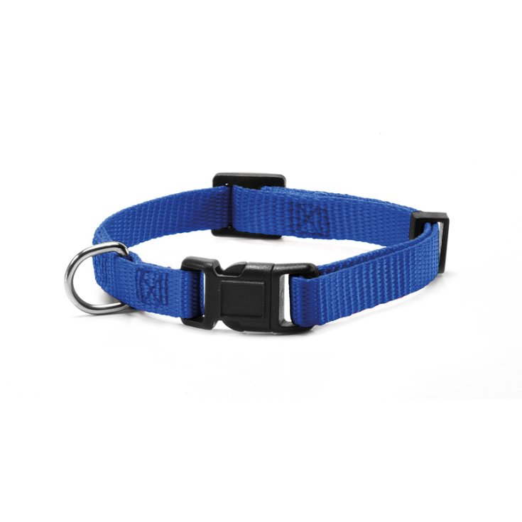 COLLIER EN NYLON RECORD AVEC CLIP BLEU XS 1X2