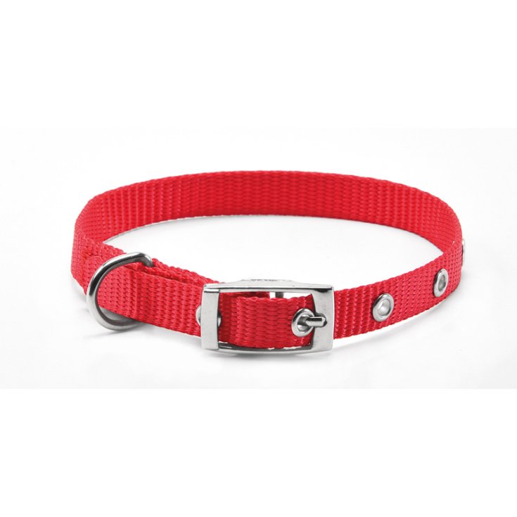 COLLIER EN NYLON RECORD AVEC BOUCLE ROUGE 2,