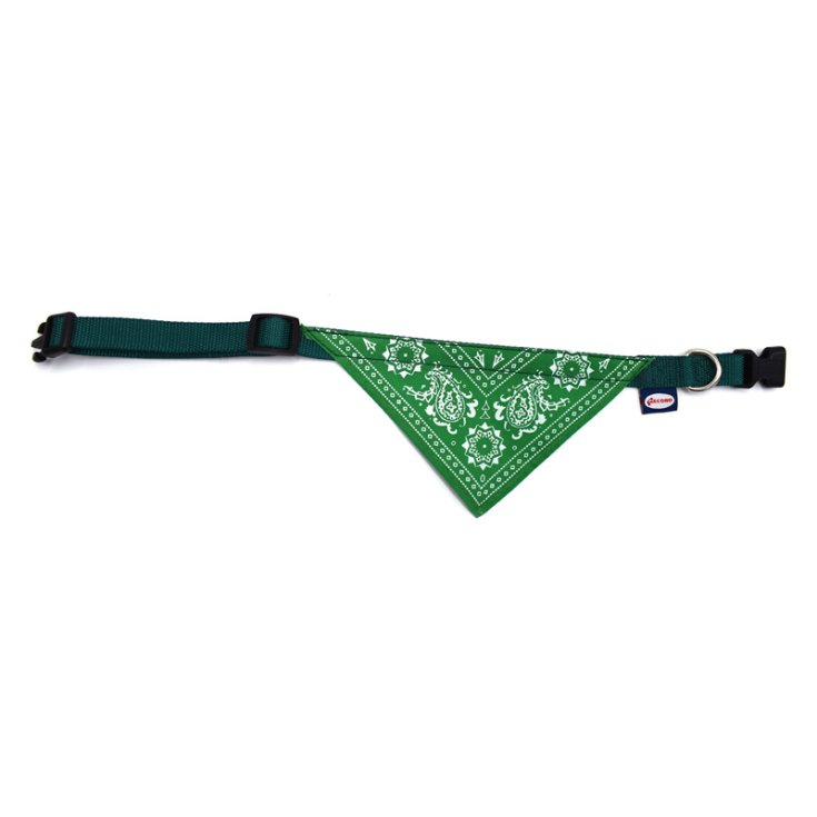 COLLIER RECORD NYLON BANDANA VERT 1,6X3
