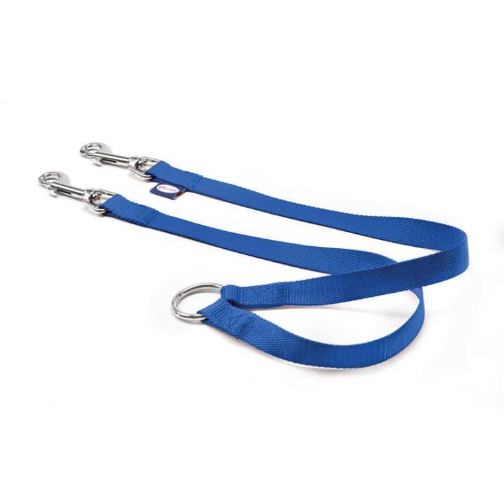 COUPLEUR DE CHIEN RECORD EN NYLON BLEU 1,6X45