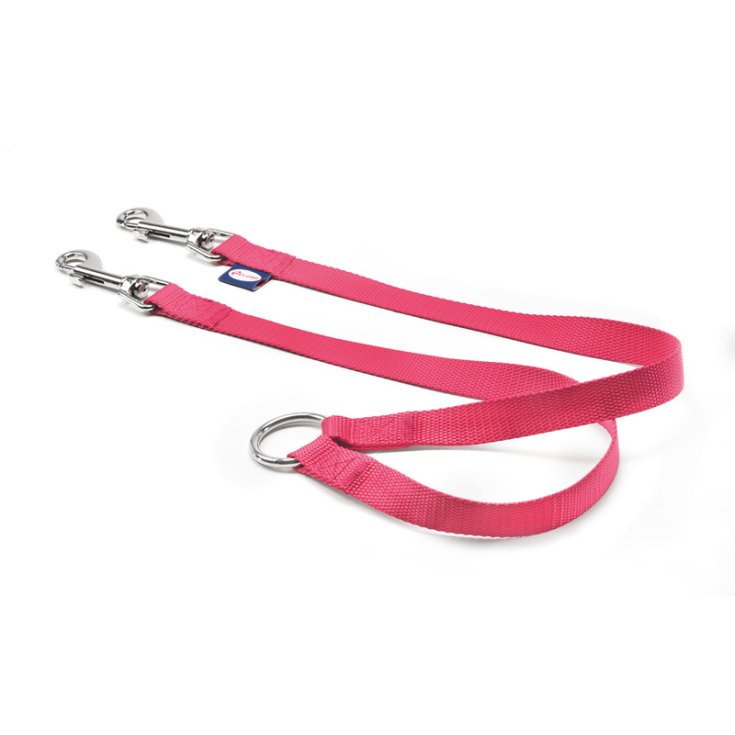 COUPLEUR DE CHIEN RECORD EN NYLON ROSE 2X45 C