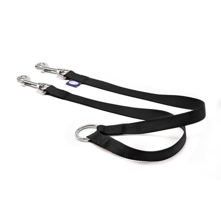 COUPLEUR DE CHIEN RECORD EN NYLON NOIR 2X45 C