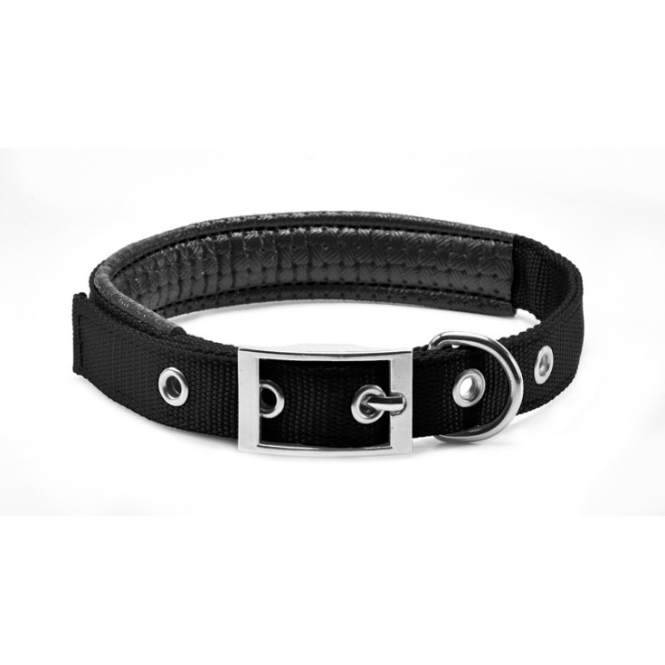 COLLIER EN NYLON DOUX REMBOURRÉ RECORD NOIR