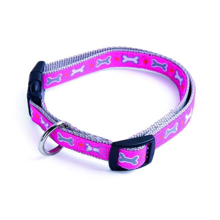RECORD PETIT COLLIER NYLON ROSE 1,6X3