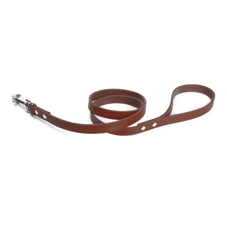 LAISSE EN CUIR MARRON RECORD 1,3X90 C