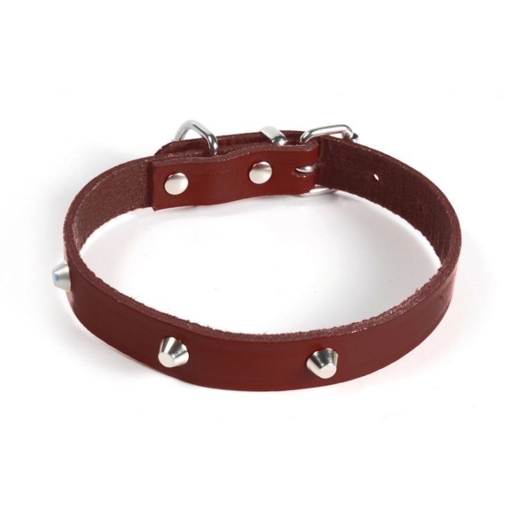 COLLIER RECORD AVEC CLOUS MARRONS 4X65