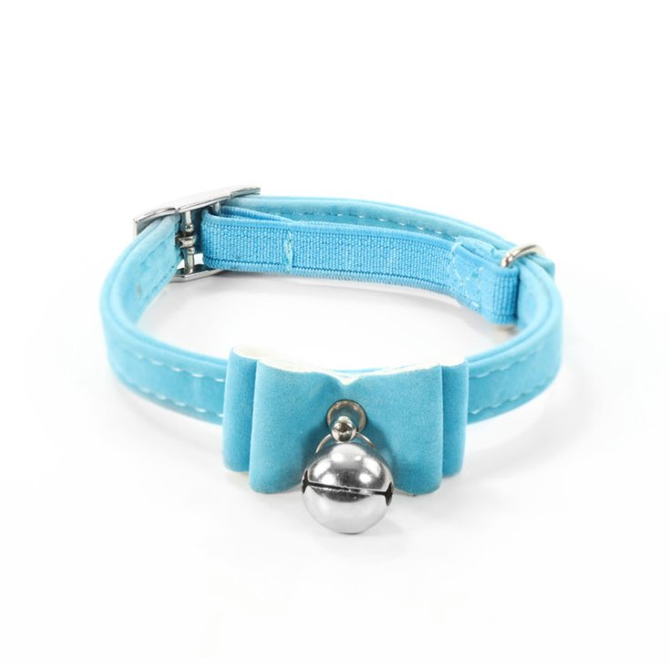 COLLIER POUR CHAT RECORD EN VELOURS AVEC NŒUD